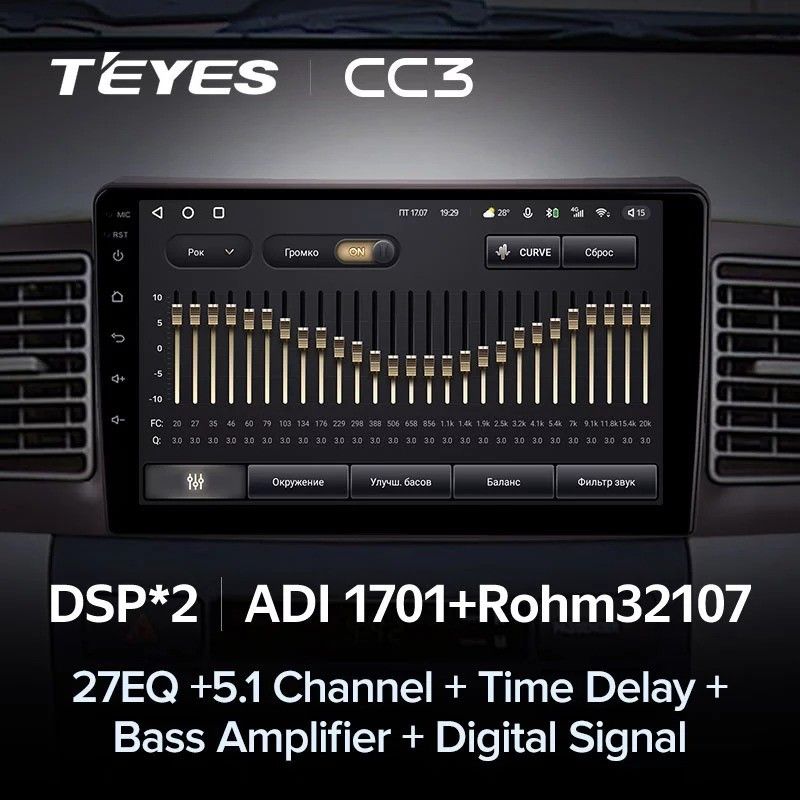 Штатная магнитола Teyes CC3 4/32 Toyota Corolla E130 E120 (2000-2004)