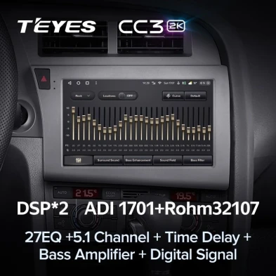 Штатная магнитола Teyes CC3 2K 4/32 Audi RS6 2 (2007-2012)