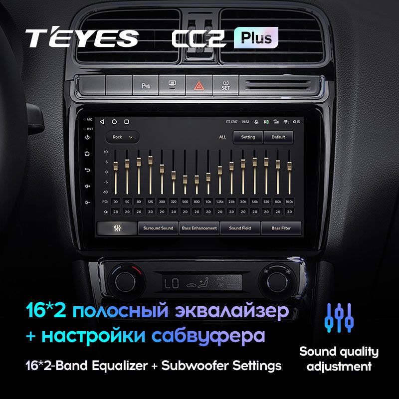 Штатная магнитола Teyes CC2 Plus 4/64 Volkswagen Polo 5 (2008-2020) F1