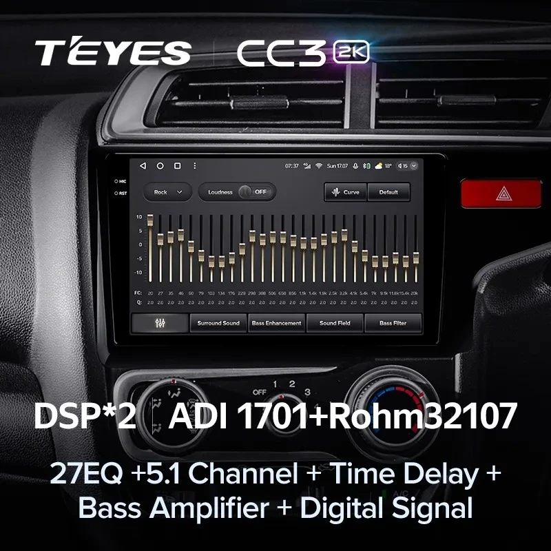 Штатная магнитола Teyes CC3 2K 4/64 Honda Jazz 3 (2015-2020) Тип-B Правый руль