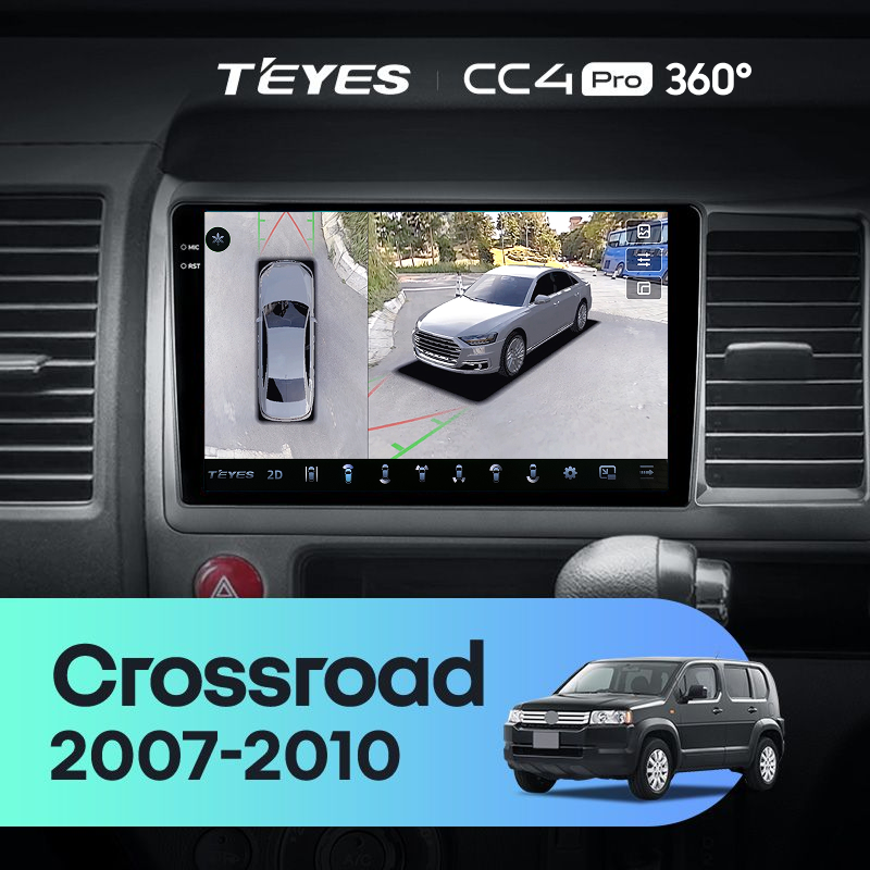 Штатная магнитола Teyes CC4 Pro 360 8/128 Honda Crossroad (2007-2010) Правый руль