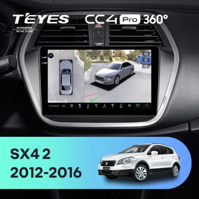 Штатная магнитола Teyes CC4 Pro 360 12/256 Suzuki SX4 2 (2012-2016)