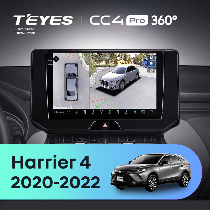 Штатная магнитола Teyes CC4 Pro 360 12/256 Toyota Harrier 4 XU80 (2020-2022)