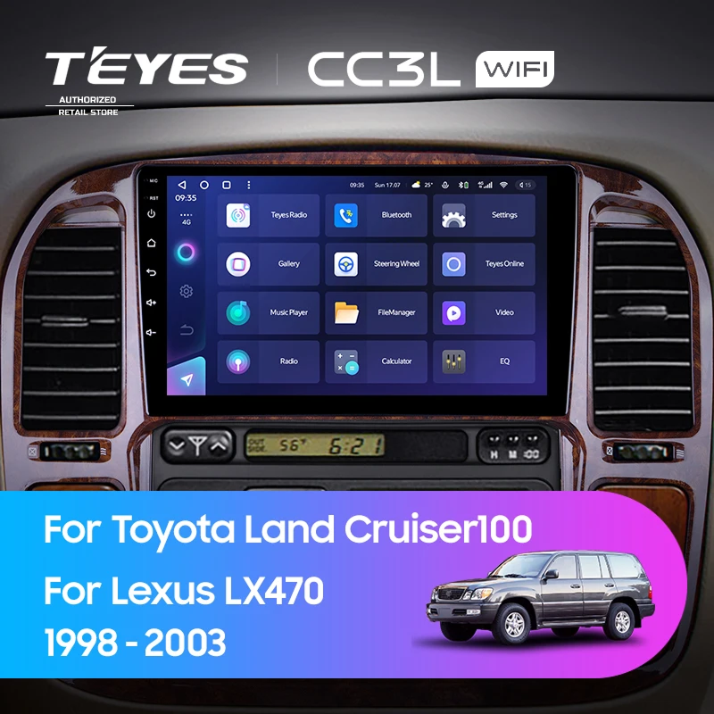 Штатная магнитола Teyes CC3L WiFi 2/32 Lexus LX470 (1998-2003) F3
