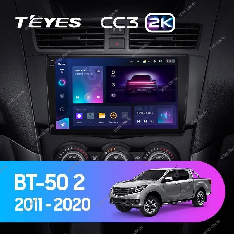 Штатная магнитола Teyes CC3 2K 4/32 Mazda BT-50 (2011-2020) F1
