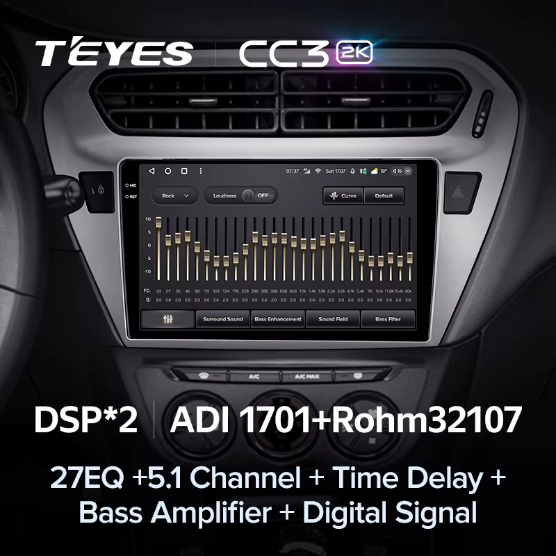 Штатная магнитола Teyes CC3 2K 4/64 Citroen C-Elysee (2012-2016) F2