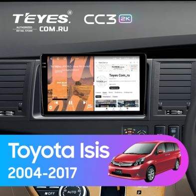 Штатная магнитола Teyes CC3 2K 4/64 Toyota Isis (2004-2017)