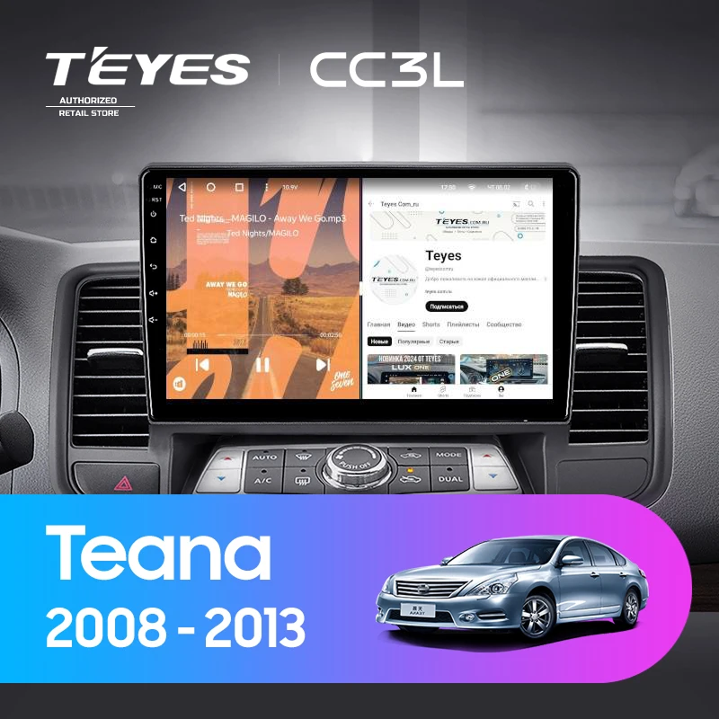 Штатная магнитола Teyes CC3L 4/64 Nissan Teana J32 (2008-2013) Тип-B