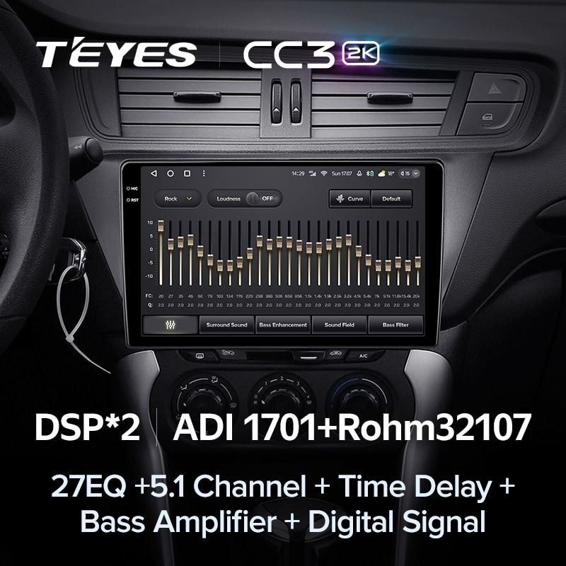 Штатная магнитола Teyes CC3 2K 4/32 Citroen C3-XR (2010-2018) F2