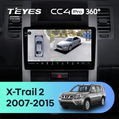 Штатная магнитола Teyes CC4 Pro 360 8/128 Nissan X-Trail T31 (2007-2015)