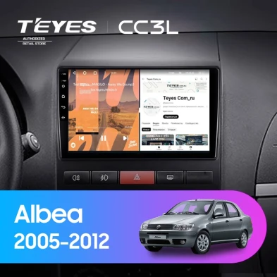 Штатная магнитола Teyes CC3L 4/64 Fiat Albea (2005-2012)