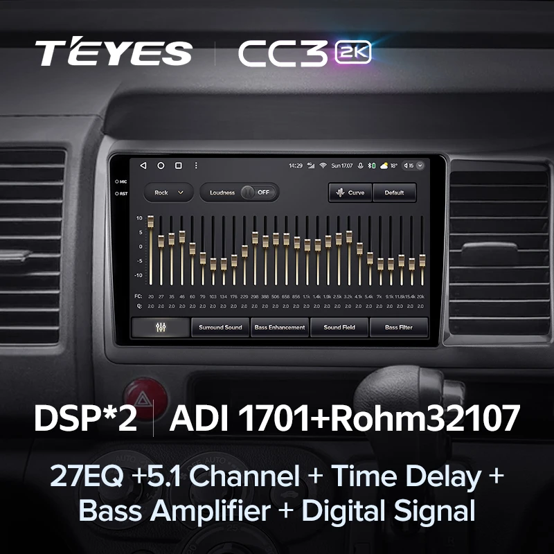 Штатная магнитола Teyes CC3 2K 4/32 Honda Crossroad (2007-2010) Правый руль