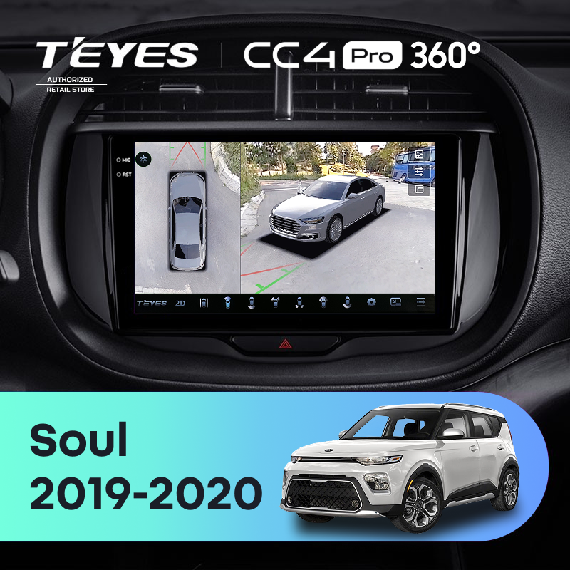 Штатная магнитола Teyes CC4 Pro 360 12/256 Kia Soul (2019-2020)
