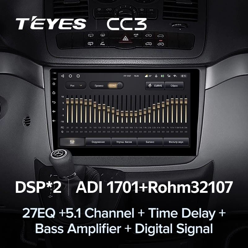 Штатная магнитола Teyes CC3 4/32 Mercedes-Benz Vito W639 (2010-2015)