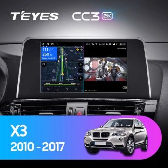 Штатная магнитола Teyes CC3 2K 4/32 BMW X3 F25 CIC (2010-2014)
