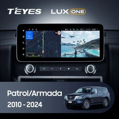 Штатная магнитола Teyes LUX ONE 6/128 Nissan Armada Y62 (2010-2024)