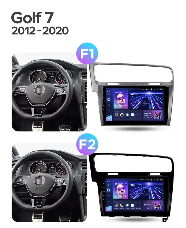 Штатная магнитола Teyes CC3L 4/64 Volkswagen Golf 7 MK7 (2012-2020) F1