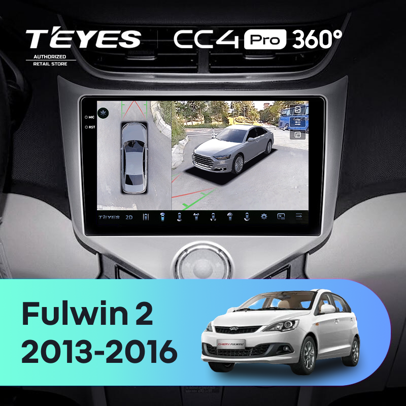 Штатная магнитола Teyes CC4 Pro 360 12/256 Chery Very A13 (2013-2016) F1
