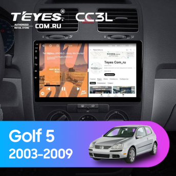 Штатная магнитола Teyes CC3L 4/32 Volkswagen Golf 5 (2003-2009) F3