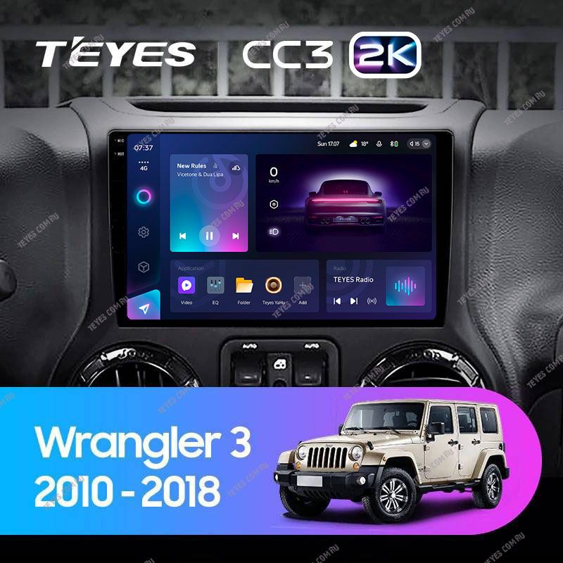 Штатная магнитола Teyes CC3 2K 4/32 Jeep Wrangler 3 JK (2010-2017) L14