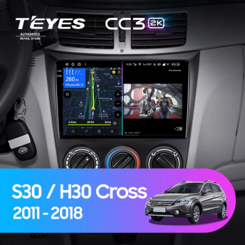 Штатная магнитола Teyes CC3 2K 4/64 Dongfeng S30 H30 Cross (2011-2018)