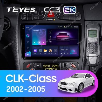 Штатная магнитола Teyes CC3 2K 6/128 Mercedes-Benz CLK-Class C209 A209 (2002-2005) F2