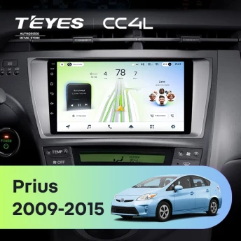 Штатная магнитола Teyes CC4L 6/64 Toyota Prius 3 XW30 (2009-2015) F1 Правый руль