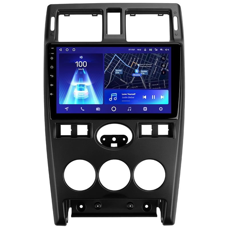 Переходная рамка Lada Priora (2007-2013) F2 (чёрная) (9")