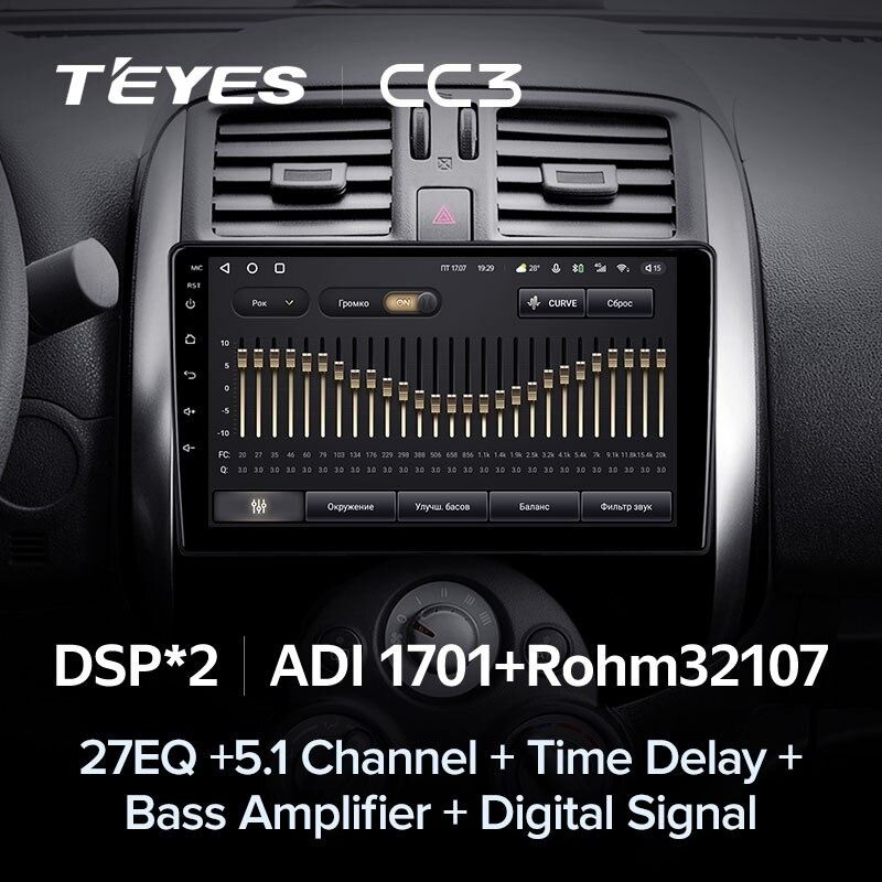 Штатная магнитола Teyes CC3 4/32 Nissan Sunny Versa C17 (2012-2014)