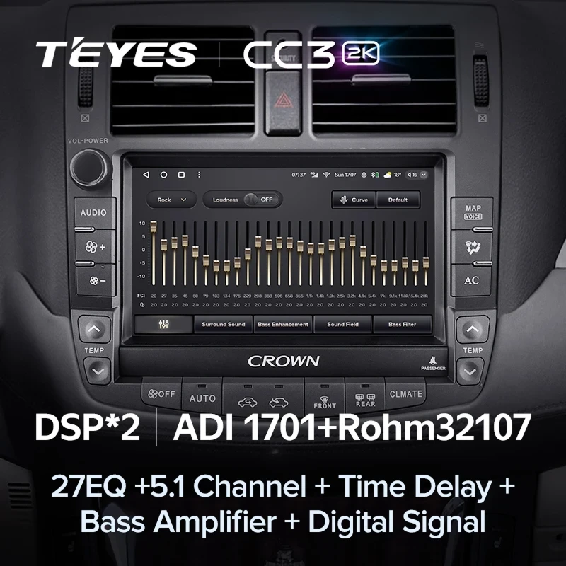 Штатная магнитола Teyes CC3 2K 6/128 Toyota Crown 13 S200 (2008-2012) Тип-A