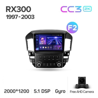 Штатная магнитола Teyes CC3 2K 6/128 Lexus RX300 XU10 (1997-2003) F2