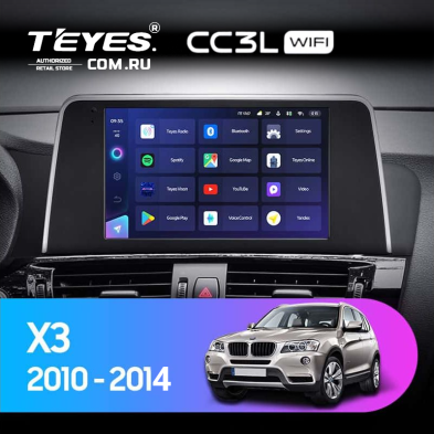 Штатная магнитола Teyes CC3L WiFi 2/32 BMW X3 F25 CIC (2010-2014)
