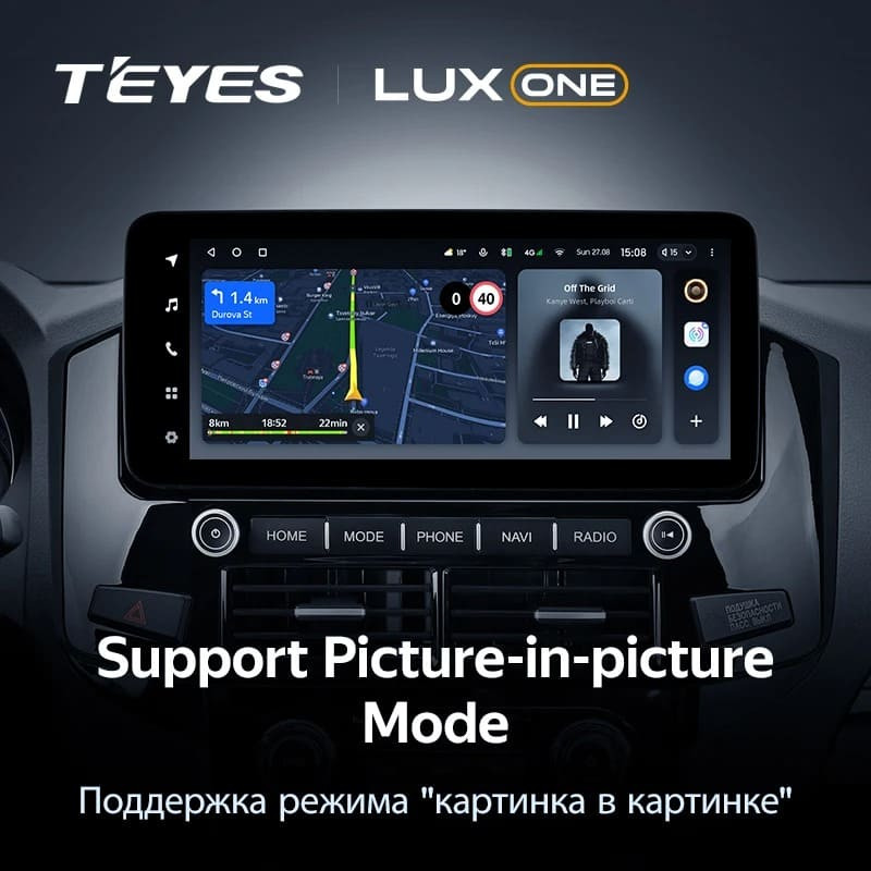 Штатная магнитола Teyes LUX ONE 4/64 Mitsubishi Pajero 4 V80 V90 (2006-2024) Тип-B