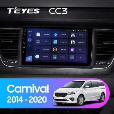 Штатная магнитола Teyes CC3 4/32 Kia Carnival YP (2014-2021) F1 Тип-A