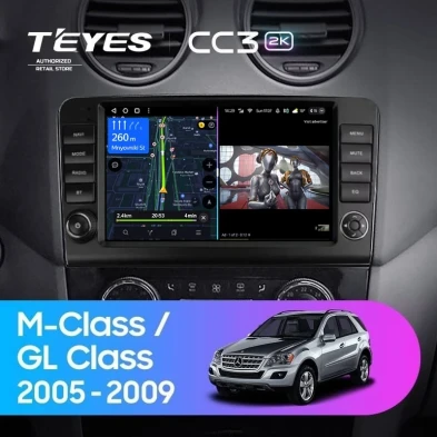 Штатная магнитола Teyes CC3 2K 6/128 Mercedes-Benz ML-Class X164 (2005-2009) F2