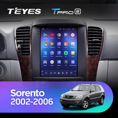 Штатная магнитола Tesla style Teyes TPRO 2 4/32 Kia Sorento BL (2002-2006)