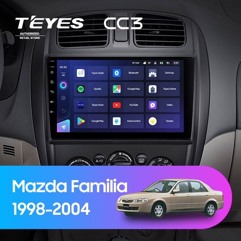Штатная магнитола Teyes CC3 4/32 Mazda Familia (BJ) (1998-2004)
