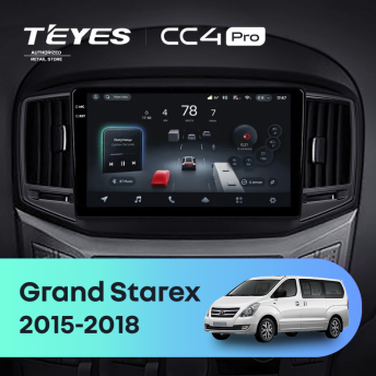 Штатная магнитола Teyes CC4 Pro 12/256 Hyundai Grand Starex (2015-2018) F2