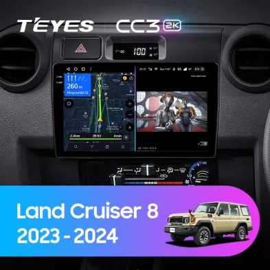 Штатная магнитола Teyes CC3 2K 4/64 Toyota Land Cruiser 8 J70 70 (2023-2024)