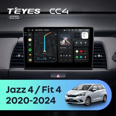 Штатная магнитола Teyes CC4 8/128 Honda Jazz 4 (2020-2024) Тип-A Правый руль
