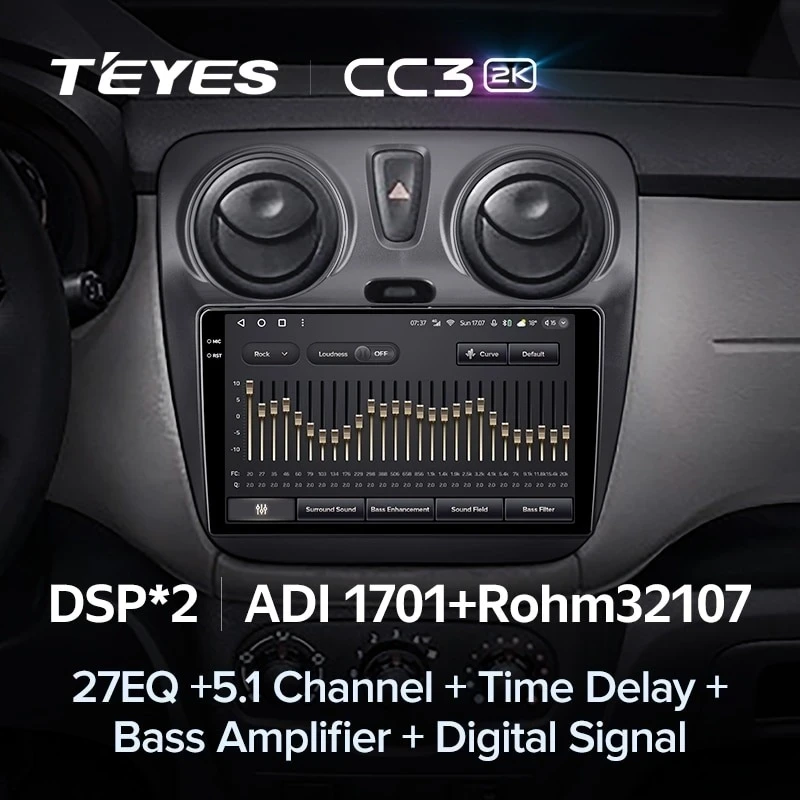 Штатная магнитола Teyes CC3 2K 4/32 Renault Dokker (2012-2020)