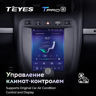 Штатная магнитола Tesla style Teyes TPRO 2 4/64 Porsche Cayenne 1 9PA (2002-2010)