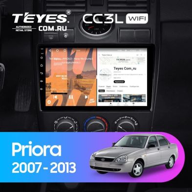 Штатная магнитола Teyes CC3L WiFi 2/32 Lada Priora 1 (2007-2013) F1