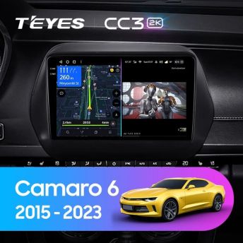 Штатная магнитола Teyes CC3 2K 6/128 Chevrolet Camaro 6 (2015-2023)