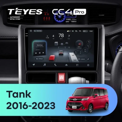 Штатная магнитола Teyes CC4 Pro 8/128 Toyota Tank (2016-2023) Правый руль