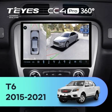 Штатная магнитола Teyes CC4 Pro 360 12/256 JAC T6 (2015-2021) (11")
