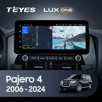 Штатная магнитола Teyes LUX ONE 6/128 Mitsubishi Pajero 4 V80 V90 (2006-2024) Тип-B