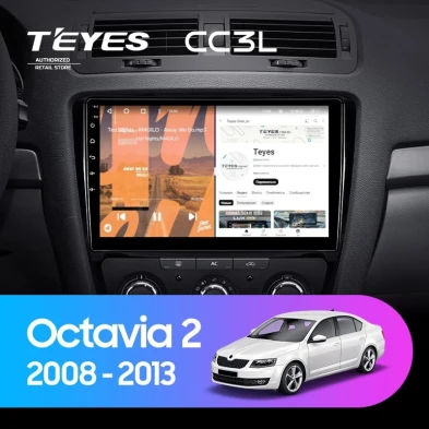 Штатная магнитола Teyes CC3L 4/32 Skoda Octavia 2 A5 (2008-2013)