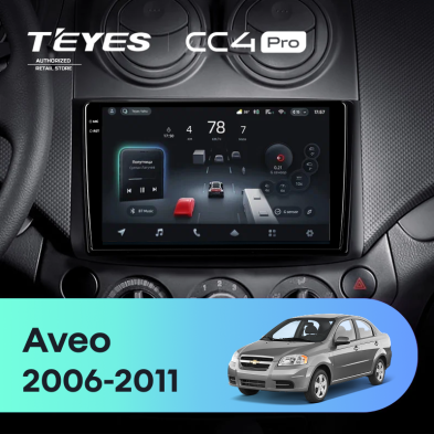 Штатная магнитола Teyes CC4 Pro 8/128 Chevrolet Aveo (2006-2011)