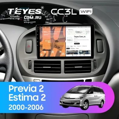Штатная магнитола Teyes CC3L WiFi 2/32 Toyota Estima 2 (2000-2006)